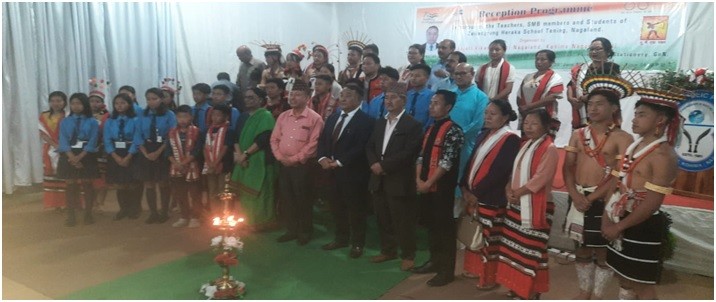 A reception programme in honour of the teachers, School Managing Board members and students of Zeliangrong Heraka School Tening held in Kohima on June 28.